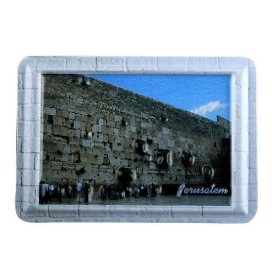 [ מגנט פלסטיק בולט - ירושלים 8x5.5 ס"מ
