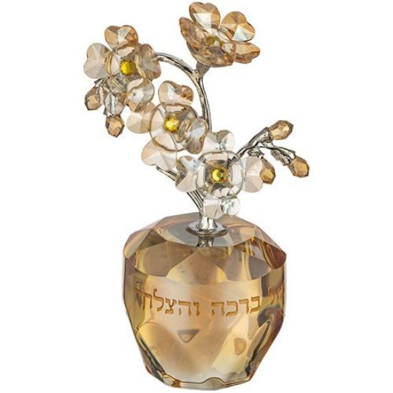 שש0307 עץ קריסטל ברכה והצלחה 11סמ