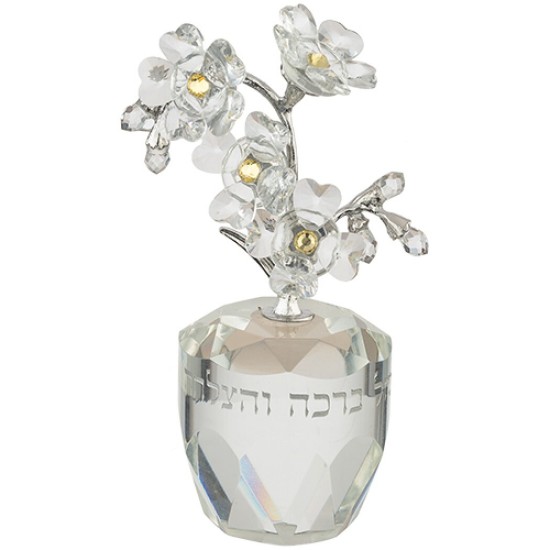שש0307 עץ קריסטל ברכה והצלחה 11סמ