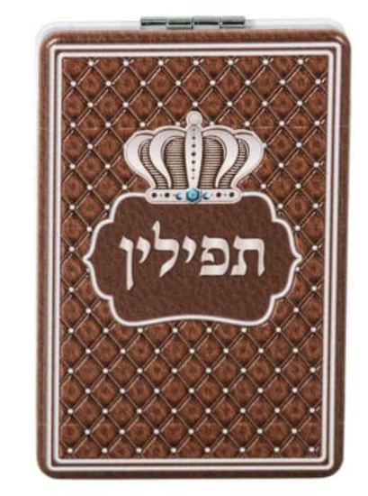 סטנד מראה להנחת תפילין חום 6x9 ס"מ עברית
