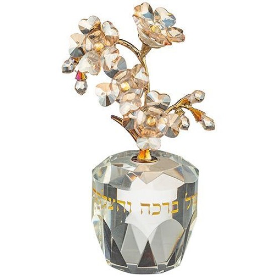 שש0307 עץ קריסטל ברכה והצלחה 11סמ